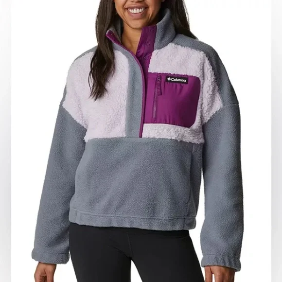 Columbia Women’s Lodge Sherpa Pullover Size S - Picture 1 of 6